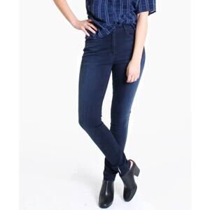 3X1 NYC Channel High Rise Skinny Leg Denim Jeans Dark Charlie Wash 25